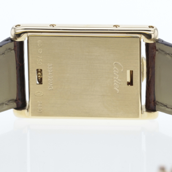 Cartier Tank Basculante Gold 750/- Diamanten
