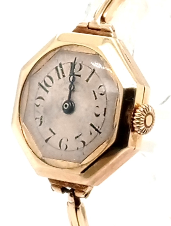Movado Art Deco Damenuhr Gold 585/- Handaufzug