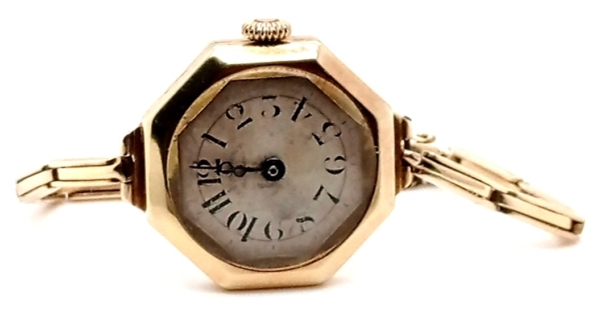 Movado Art Deco Damenuhr Gold 585/- Handaufzug