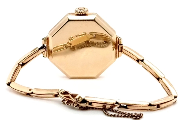 Movado Art Deco Damenuhr Gold 585/- Handaufzug