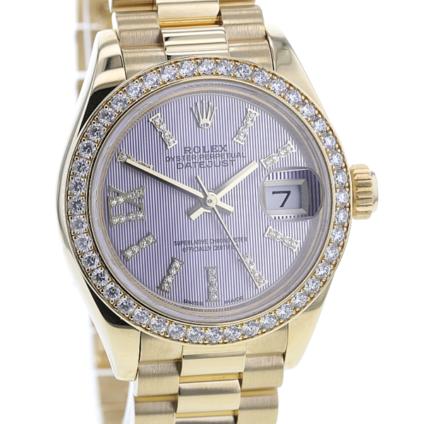 Rolex Lady-Datejust 28mm Gelbgold 750/- Brillanten