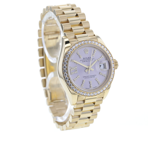 Rolex Lady-Datejust 28mm Gelbgold 750/- Brillanten