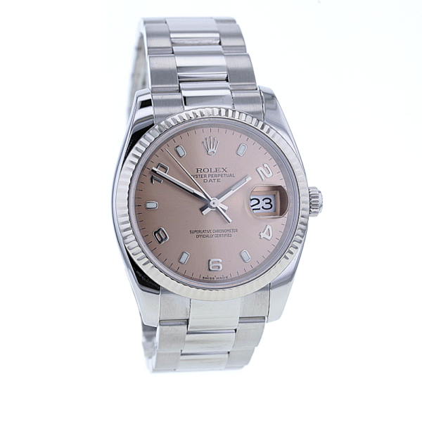 Rolex Datejust 34mm Edelstahl Weißgold-Lünette