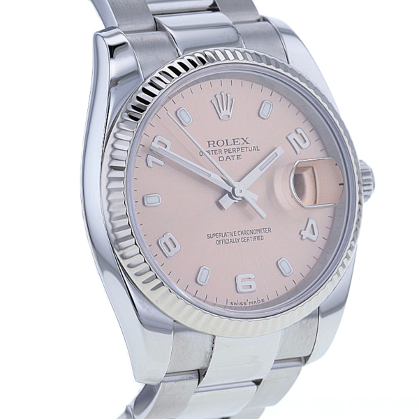 Rolex Datejust 34mm Edelstahl Weißgold-Lünette
