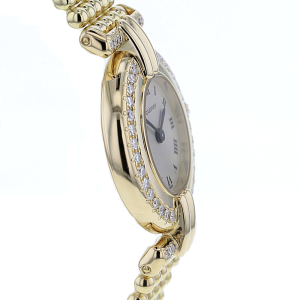 Cartier Vermeil Colisee24 Gold 750/- 42 Diamanten