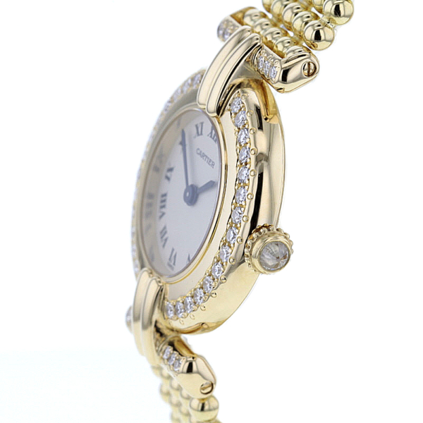 Cartier Vermeil Colisee24 Gold 750/- 42 Diamanten